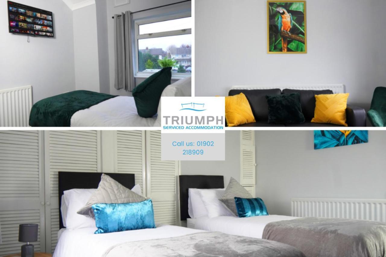 Portobello House - Four Bedroom House Perfect For Contractors - Sleeps 6 - Free Parking Вулвергемптон Екстер'єр фото